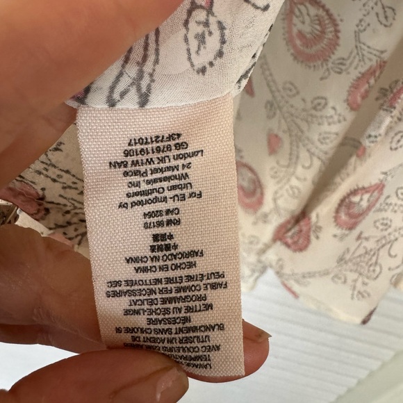 Free People Miss Mackenzie Top in Pearl Combo. Ivory Size Small - Picture 8 of 9